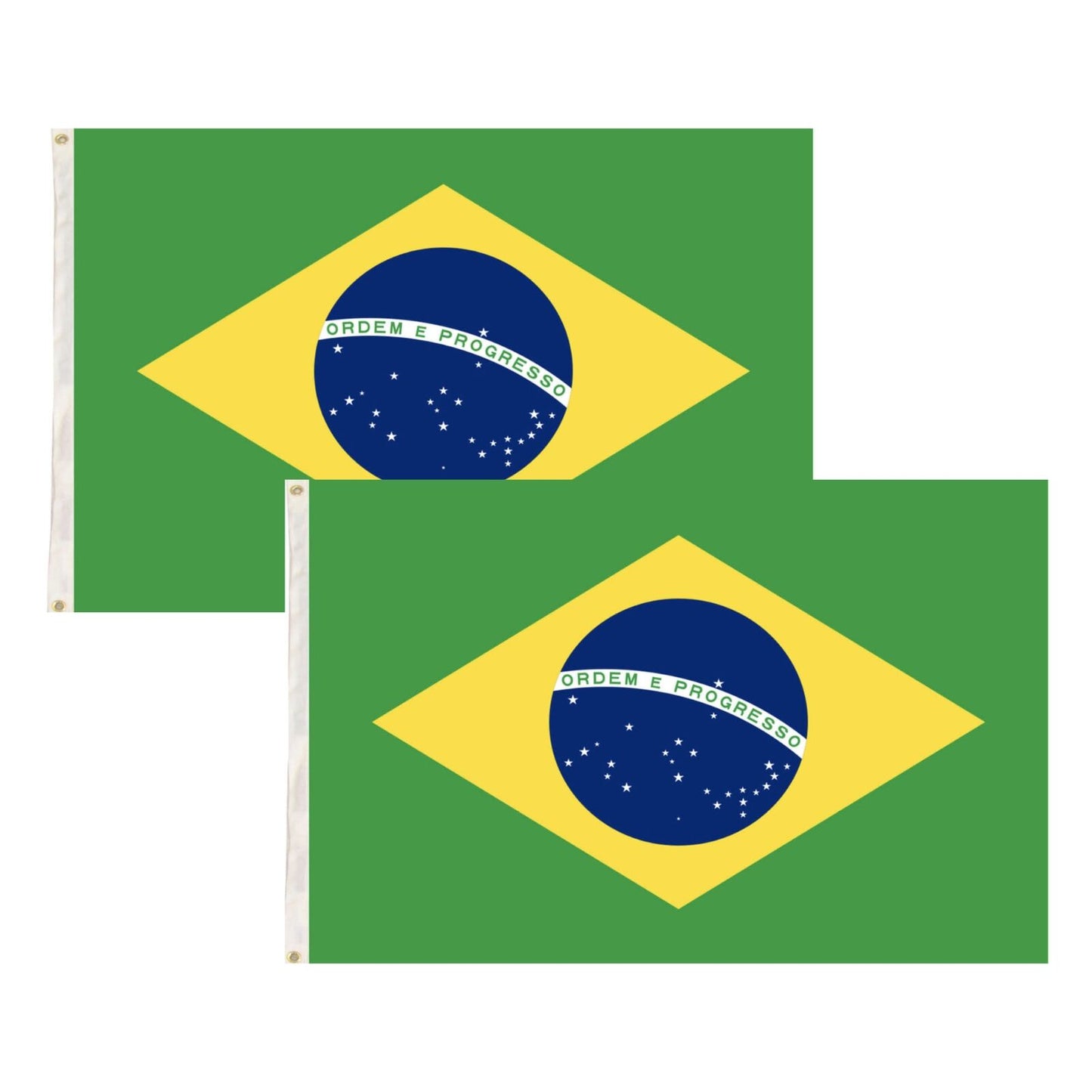 2x Brazil Country Flags Heavy Duty Brasil World Cup Brazilian  - 150cm x 90cm - Image 2
