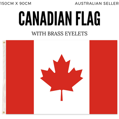 2x Canada Country Flags Heavy Duty Canadian Maple Leaf  - 150cm x 90cm - Image 2