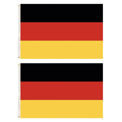 2x Germany Country Flags Deutschland Heavy Duty DE German - 150cm x 90cm - Image 3