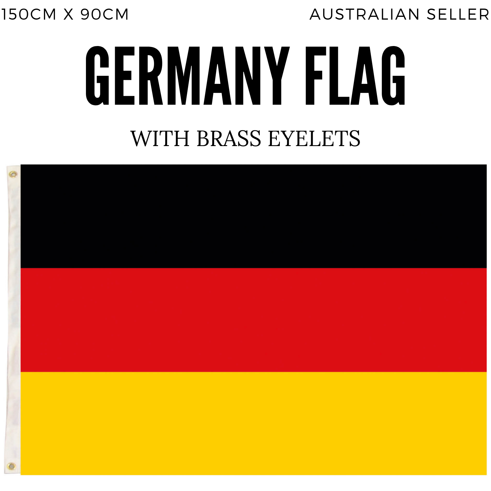 2x Germany Country Flags Deutschland Heavy Duty DE German - 150cm x 90cm - Image 4