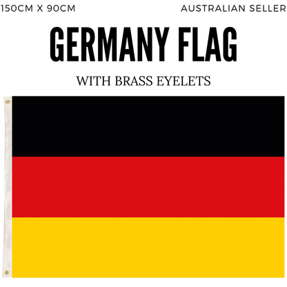 2x Germany Country Flags Deutschland Heavy Duty DE German - 150cm x 90cm - Image 4