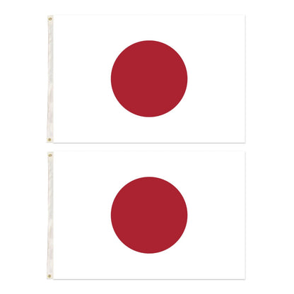2x Japan Country Flags Japanese Heavy Duty - 150cm x 90cm - Image 3