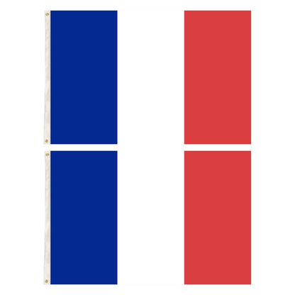 2x France Country Flags French Heavy Duty - 150cm x 90cm - Image 3
