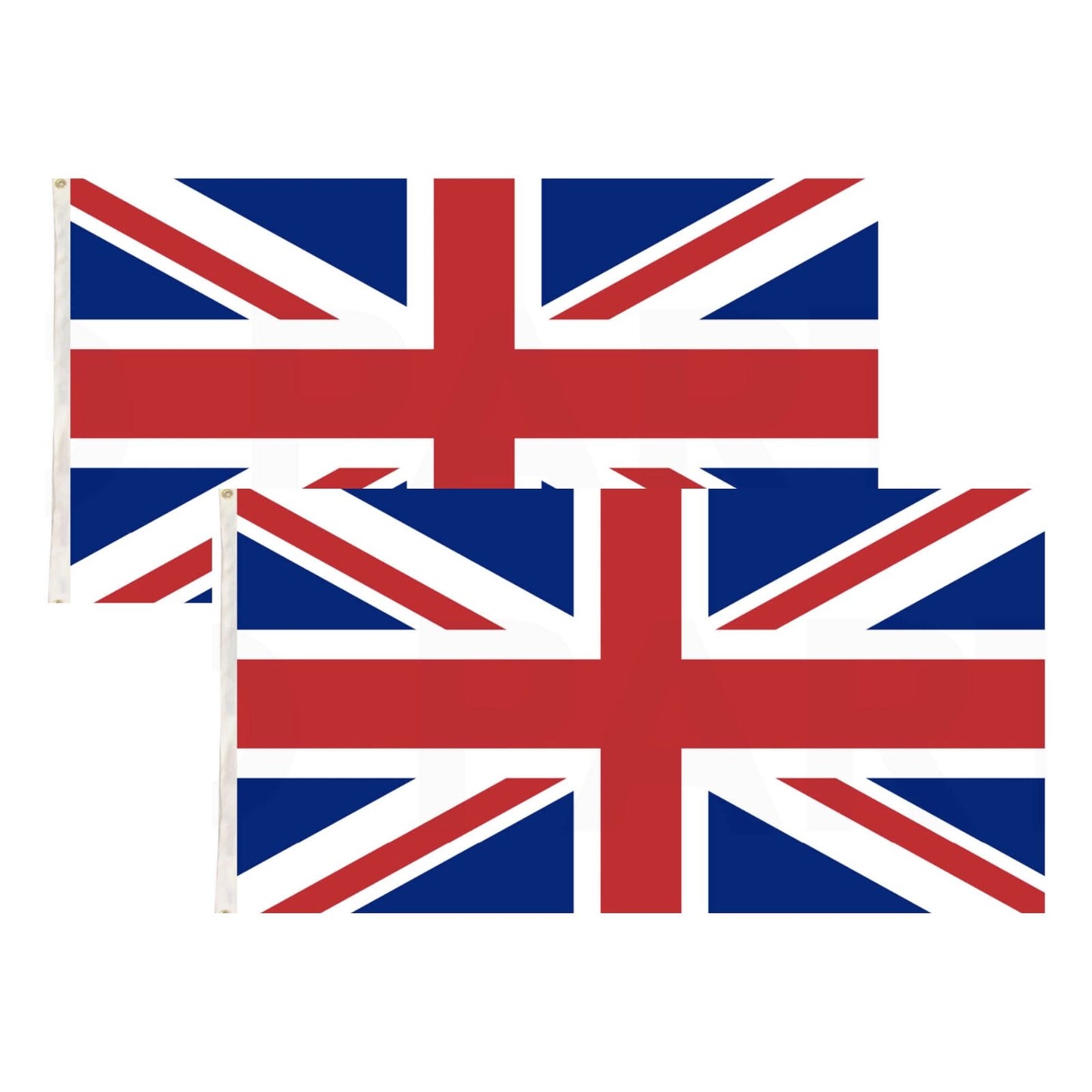 2x United Kingdom Country Flags Union Jack Great Britain UK Heavy Duty - 150cm x 90cm - Image 2