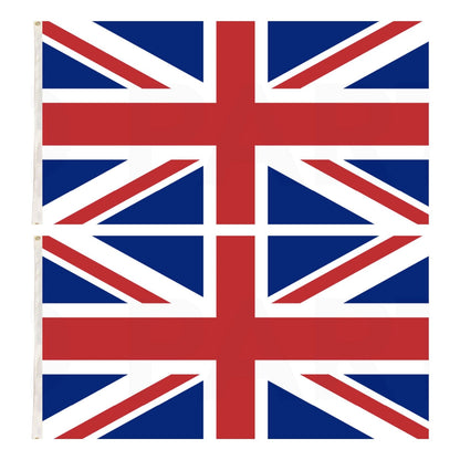 2x United Kingdom Country Flags Union Jack Great Britain UK Heavy Duty - 150cm x 90cm - Image 3