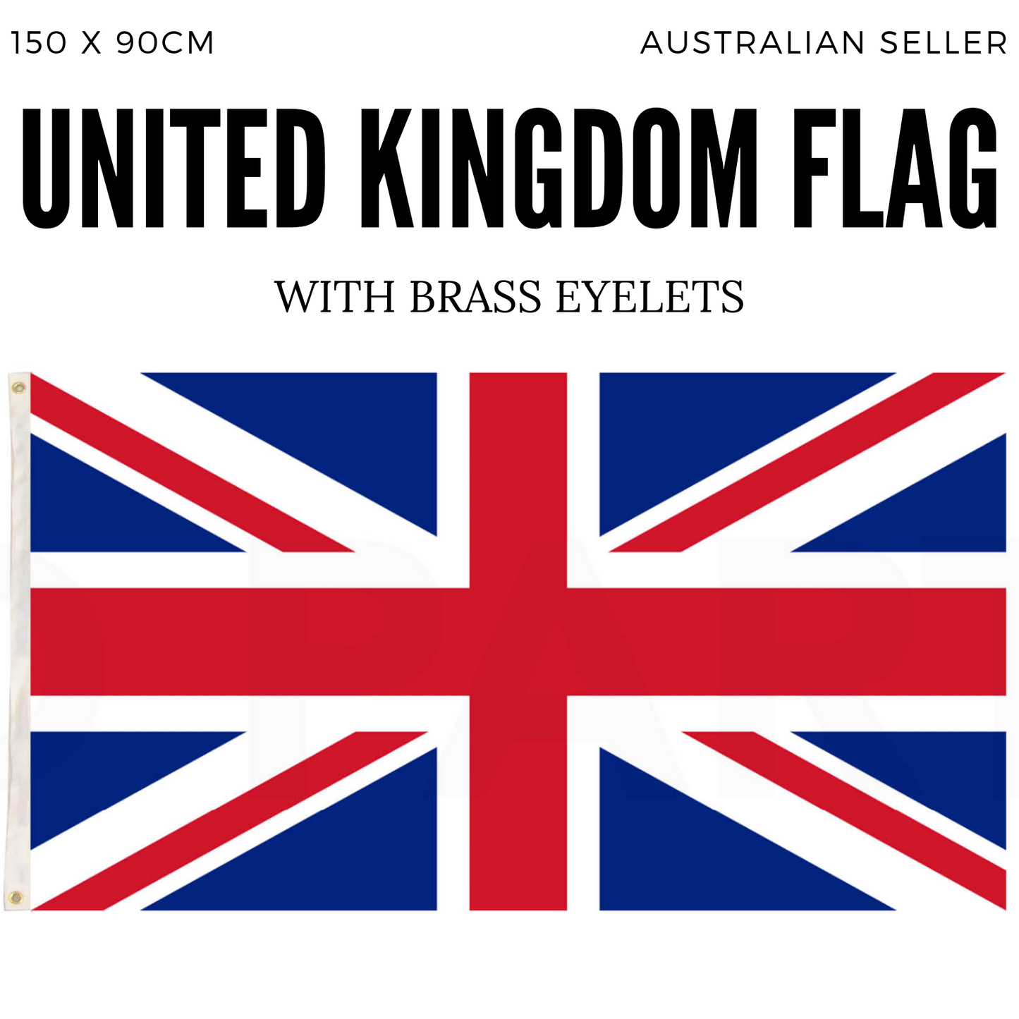 2x United Kingdom Country Flags Union Jack Great Britain UK Heavy Duty - 150cm x 90cm - Image 4