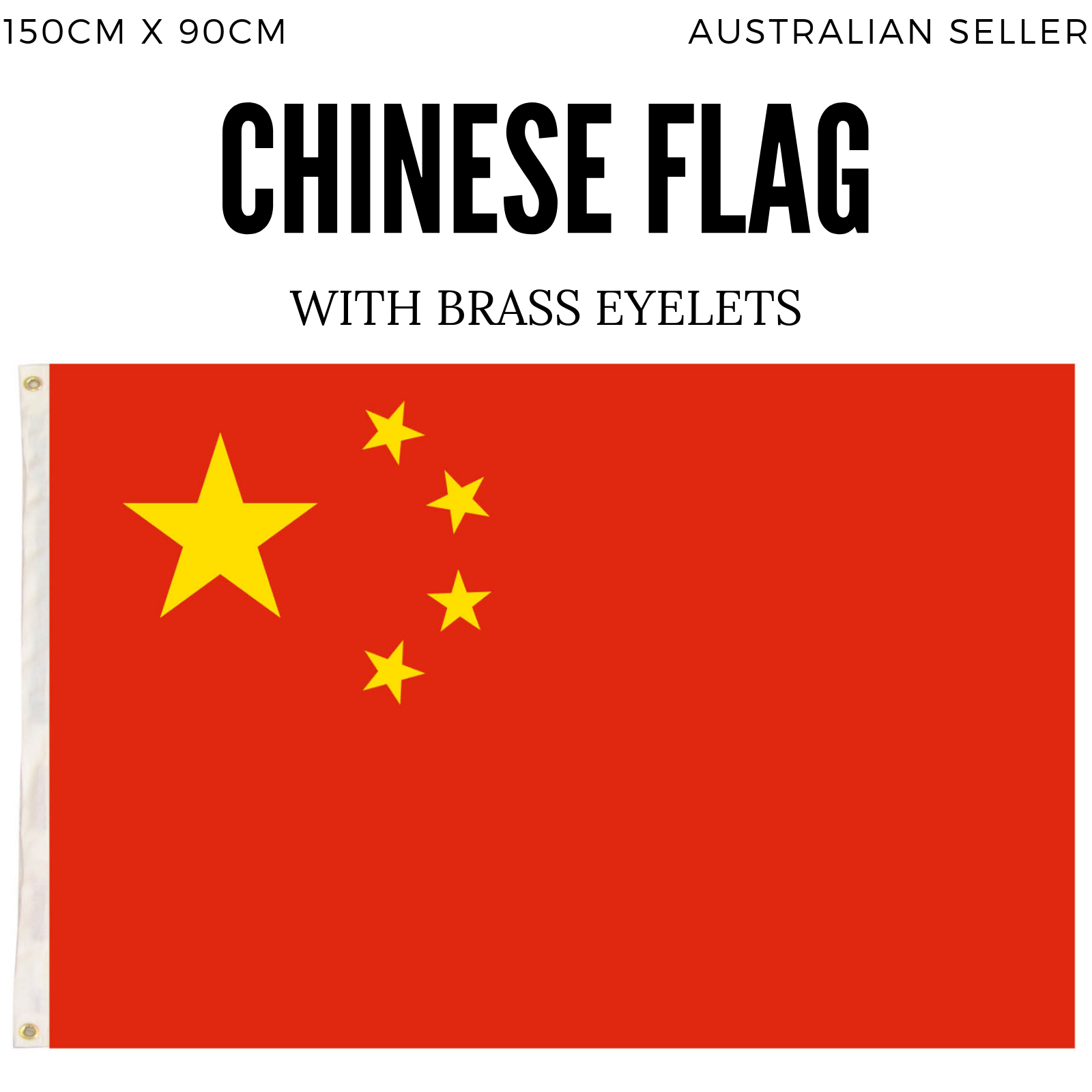 2x China Country Flags Chinese Heavy Duty CN - 150cm x 90cm - Image 4
