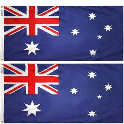 2x AUSTRALIA FLAG Aussie Australian Day Souvenir National 180cm x 90cm - Large