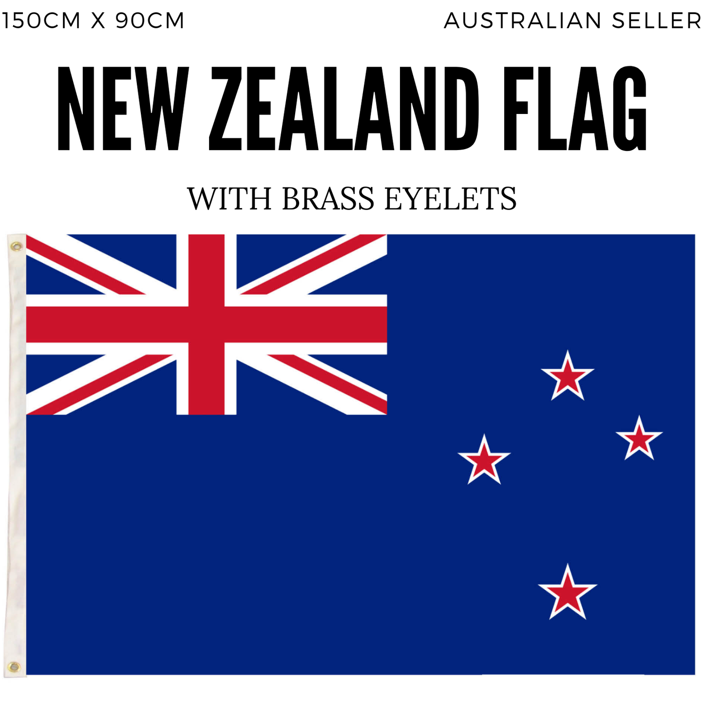 2x New Zealand Country Flags Kiwi Heavy Duty Outdoor Maori - 150cm x 90cm - Image 4