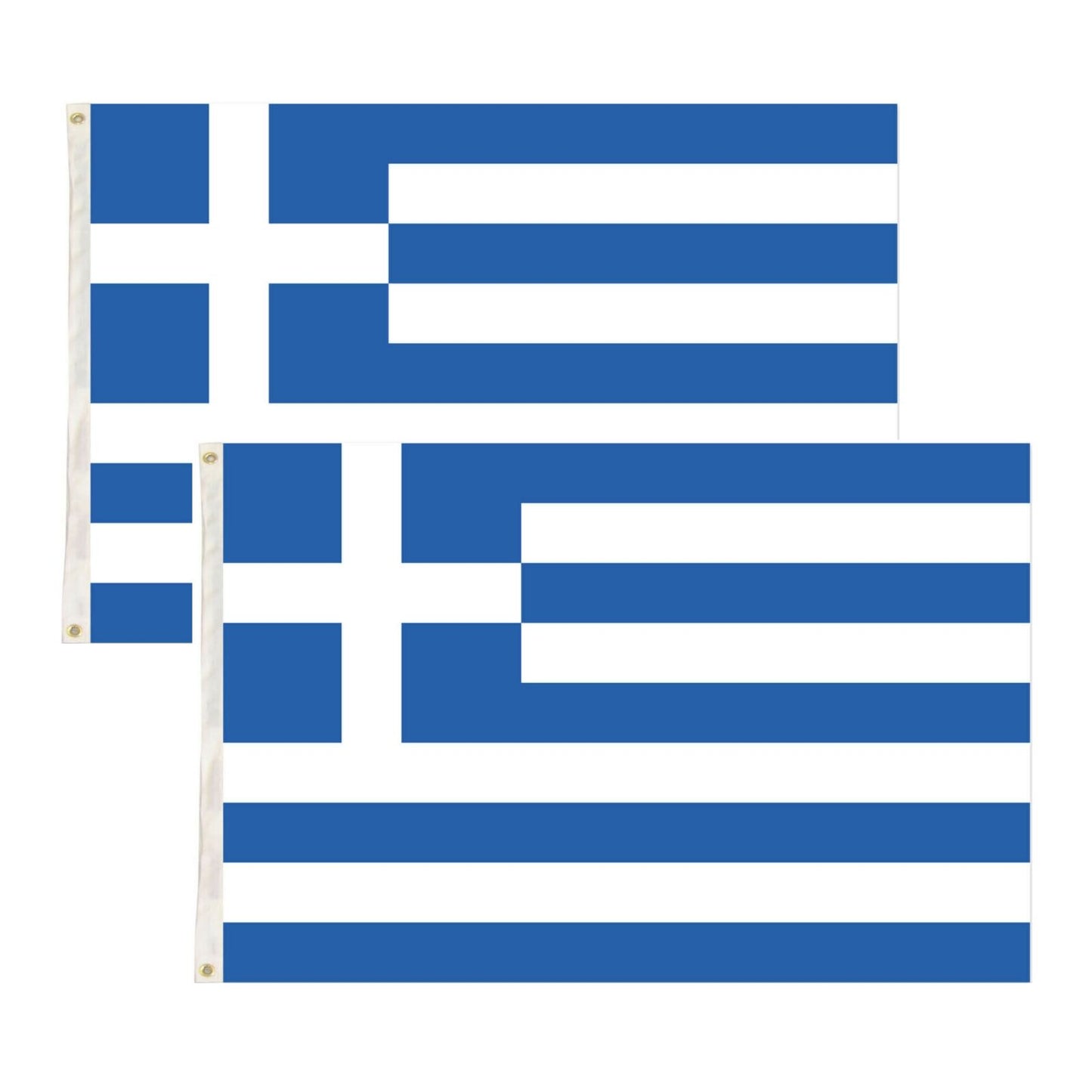 2x Greece Country Flags Greek Heavy Duty National Olympics Europe - 150cm x 90cm - Image 2