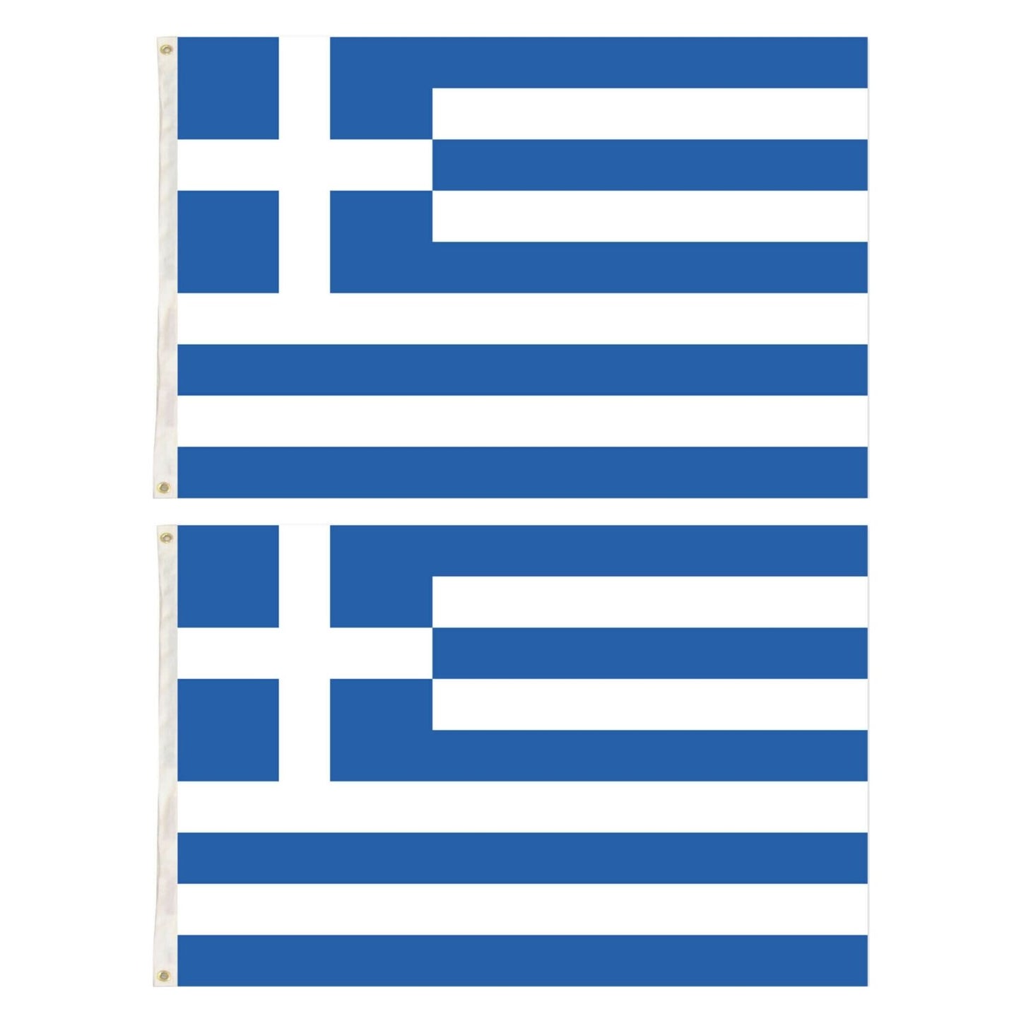2x Greece Country Flags Greek Heavy Duty National Olympics Europe - 150cm x 90cm - Image 3