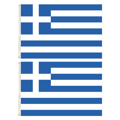 2x Greece Country Flags Greek Heavy Duty National Olympics Europe - 150cm x 90cm - Image 3