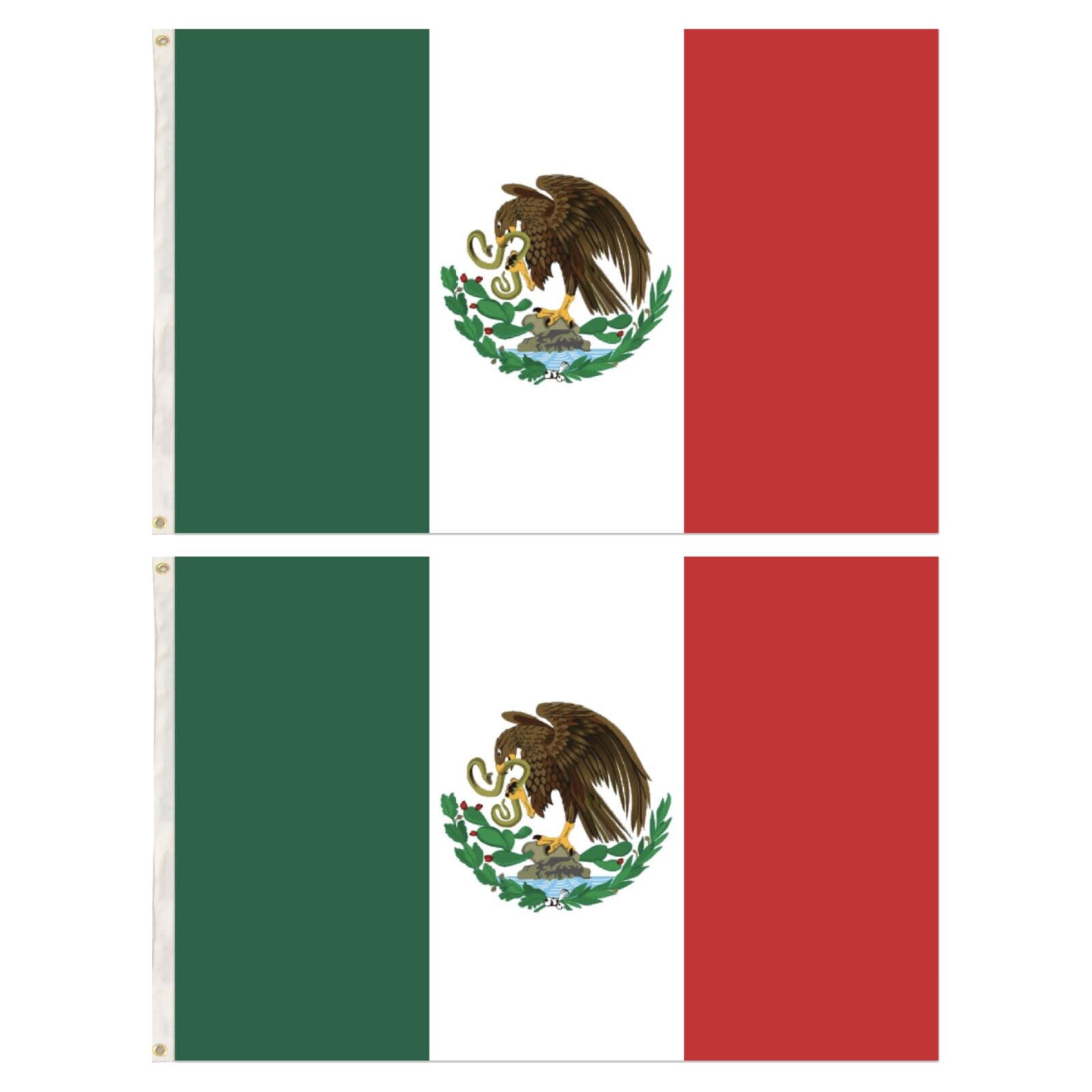 2x Mexico Mexican Country Flags Heavy Duty Outdoor - 150cm x 90cm - Image 3