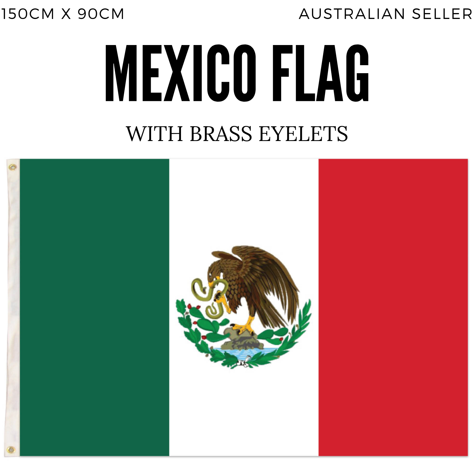 2x Mexico Mexican Country Flags Heavy Duty Outdoor - 150cm x 90cm - Image 4