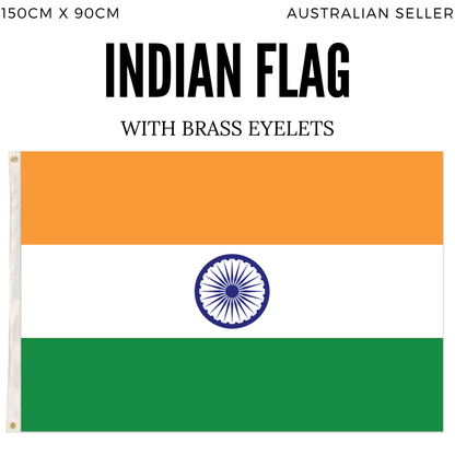2x India Country Flags Indian Heavy Duty National Cricket Diwali Divali - 150cm x 90cm - Image 4