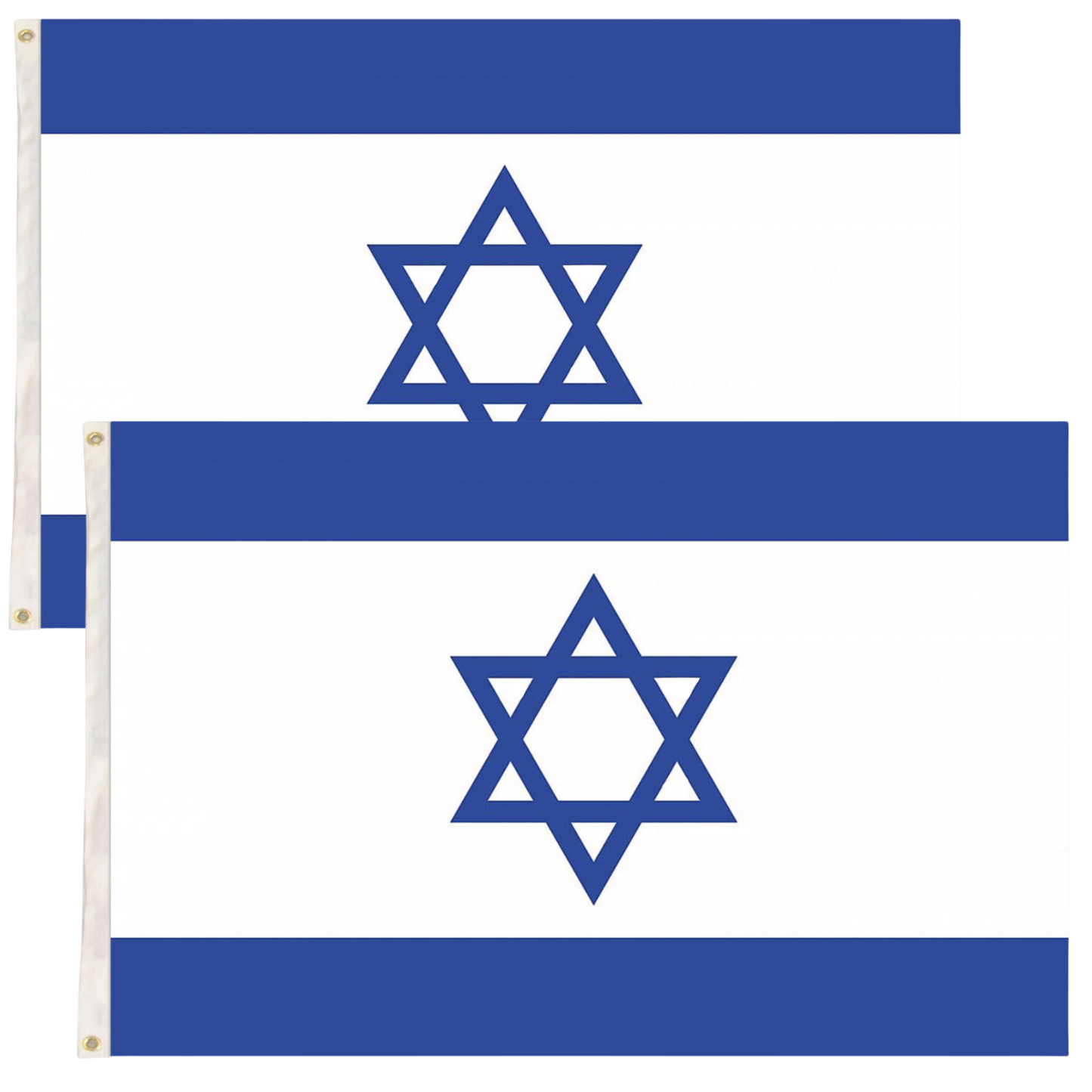 2x Israel Israeli Country Flags Heavy Duty Star Of David Jewish - 150cm x 90cm - Image 2