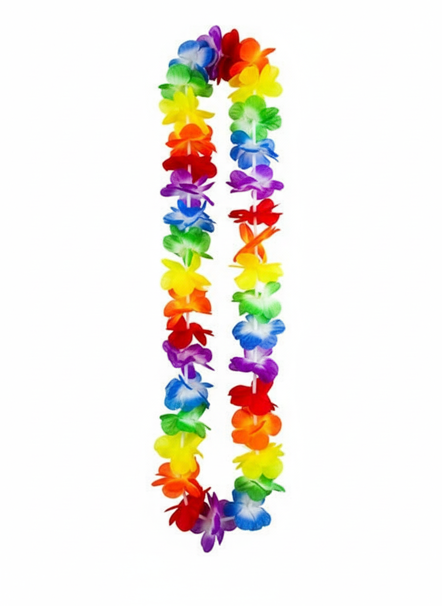 40cm HAWAIIAN LEI Tropical Beach Theme Hawaii Luau Party Garland Flowers - Image 2