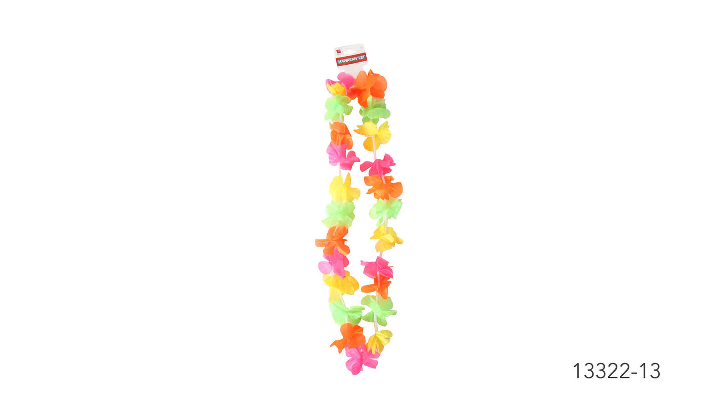 40cm HAWAIIAN LEI Tropical Beach Theme Hawaii Luau Party Garland Flowers - Image 2