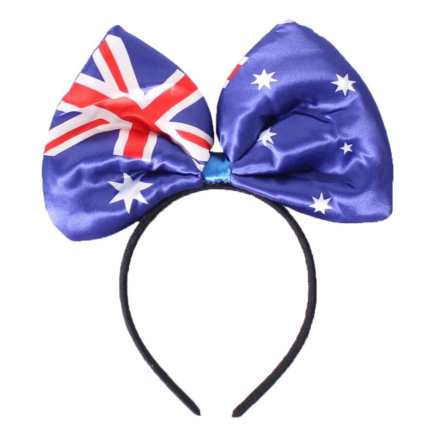 Australian Flag Bow Headband – Festive Australia Day Accessory - Image 2