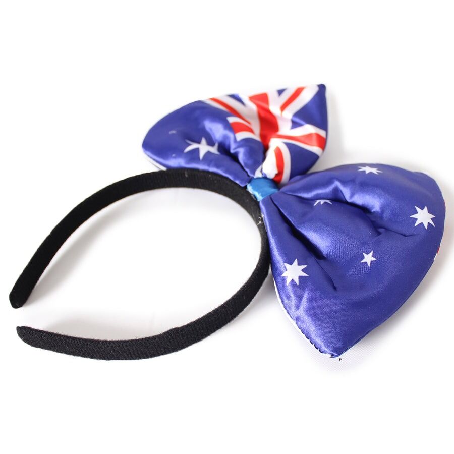 Australian Flag Bow Headband – Festive Australia Day Accessory - Image 3