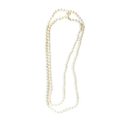 Long Faux Pearl Necklace – 1920s Flapper Costume Accessory or Vintage-Inspired Look - Image 3