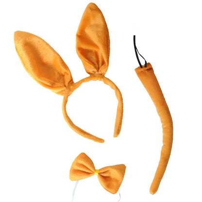 3pcs Kangaroo Animal Set Costume Dress Up Party Bow Tie Tail Ears Book Week - Image 2