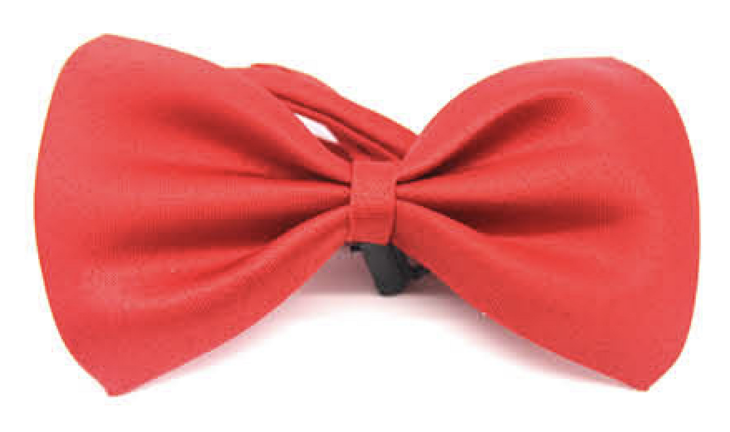 Mens BOW TIE Wedding Tuxedo  Formal Bestman Necktie Classic Plain Party - Red - Image 2