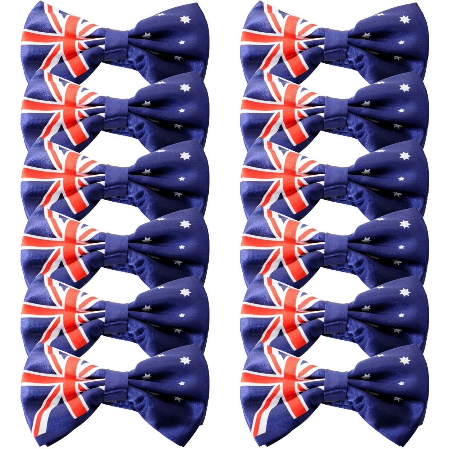 12x Australian Flag Bow Tie – Patriotic Accessory Australia Day - Image 2
