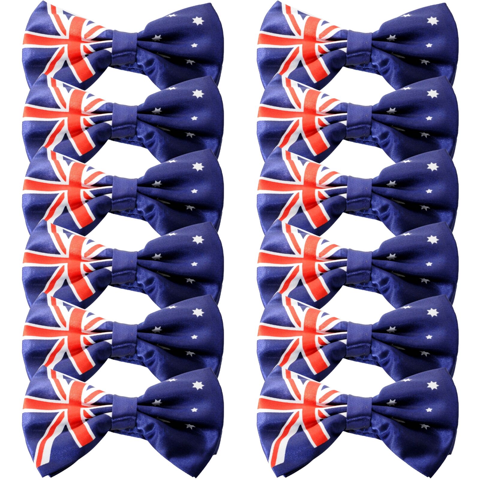 12x Australian Flag Bow Tie – Patriotic Accessory Australia Day - Image 2