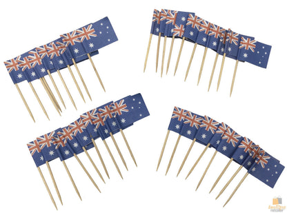 50pcs AUSTRALIA FLAG Food Picks Toppers Australia Day Aussie Party Decoration - Image 5
