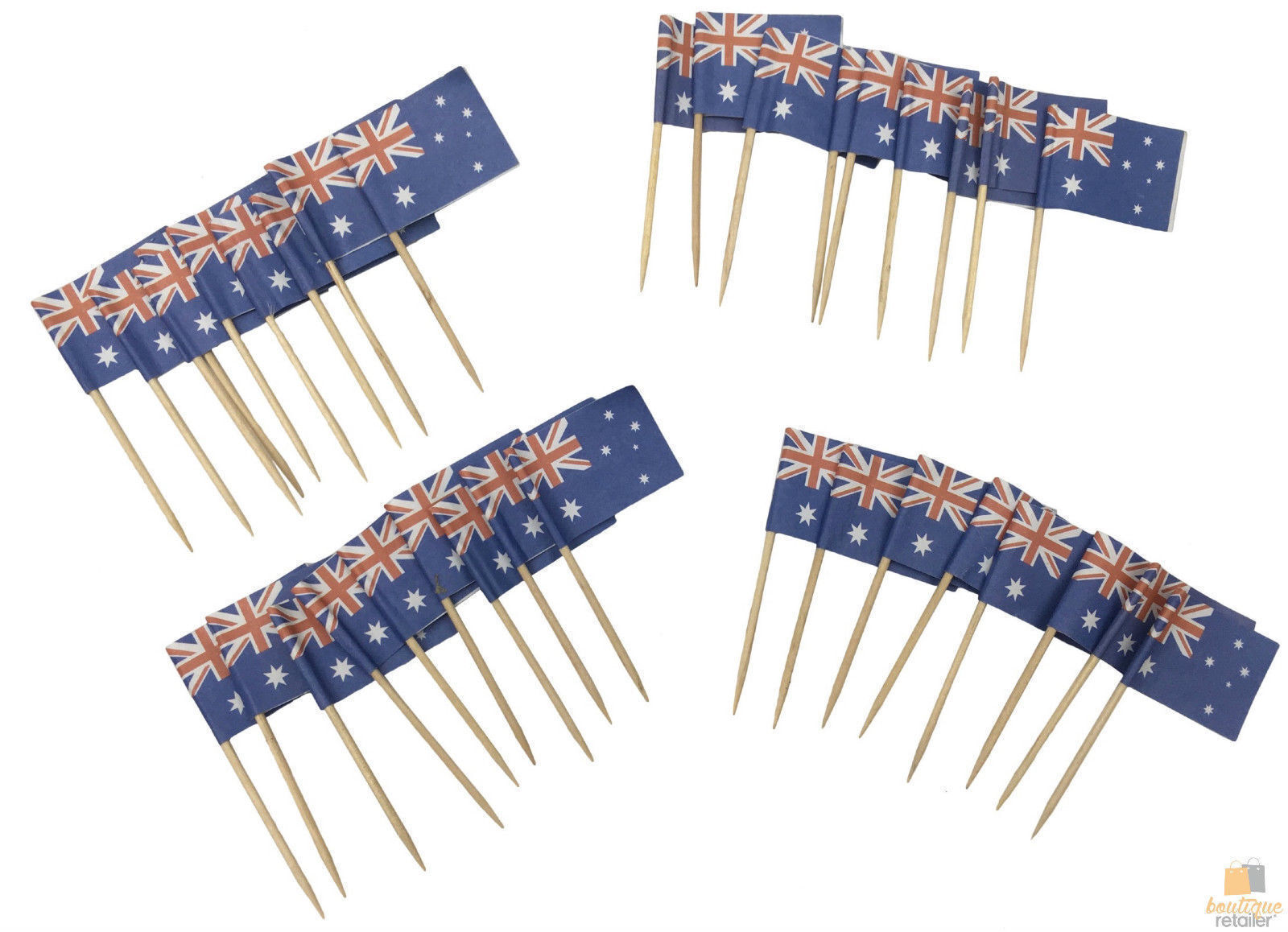 50pcs AUSTRALIA FLAG Food Picks Toppers Australia Day Aussie Party Decoration - Image 6