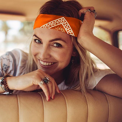 20x BANDANA Paisley 100% COTTON Head Wrap Durag Bandanna Scarf Mask BULK - Assorted Colour Pack - Image 4