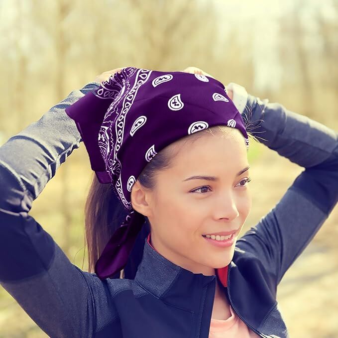 20x BANDANA Paisley 100% COTTON Head Wrap Durag Bandanna Scarf Mask BULK - Assorted Colour Pack - Image 7