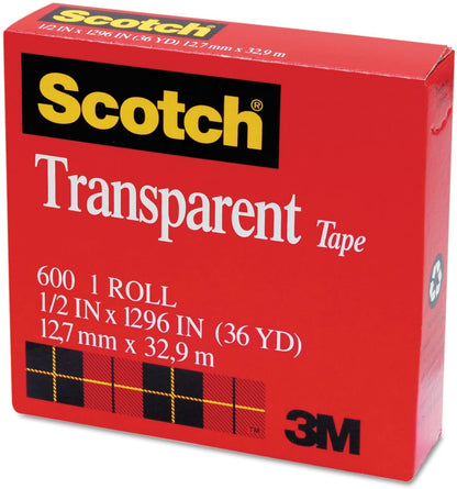 Scotch 3M Transparent Tape 12.7mm x 32.9m - MADE IN USA - Image 3