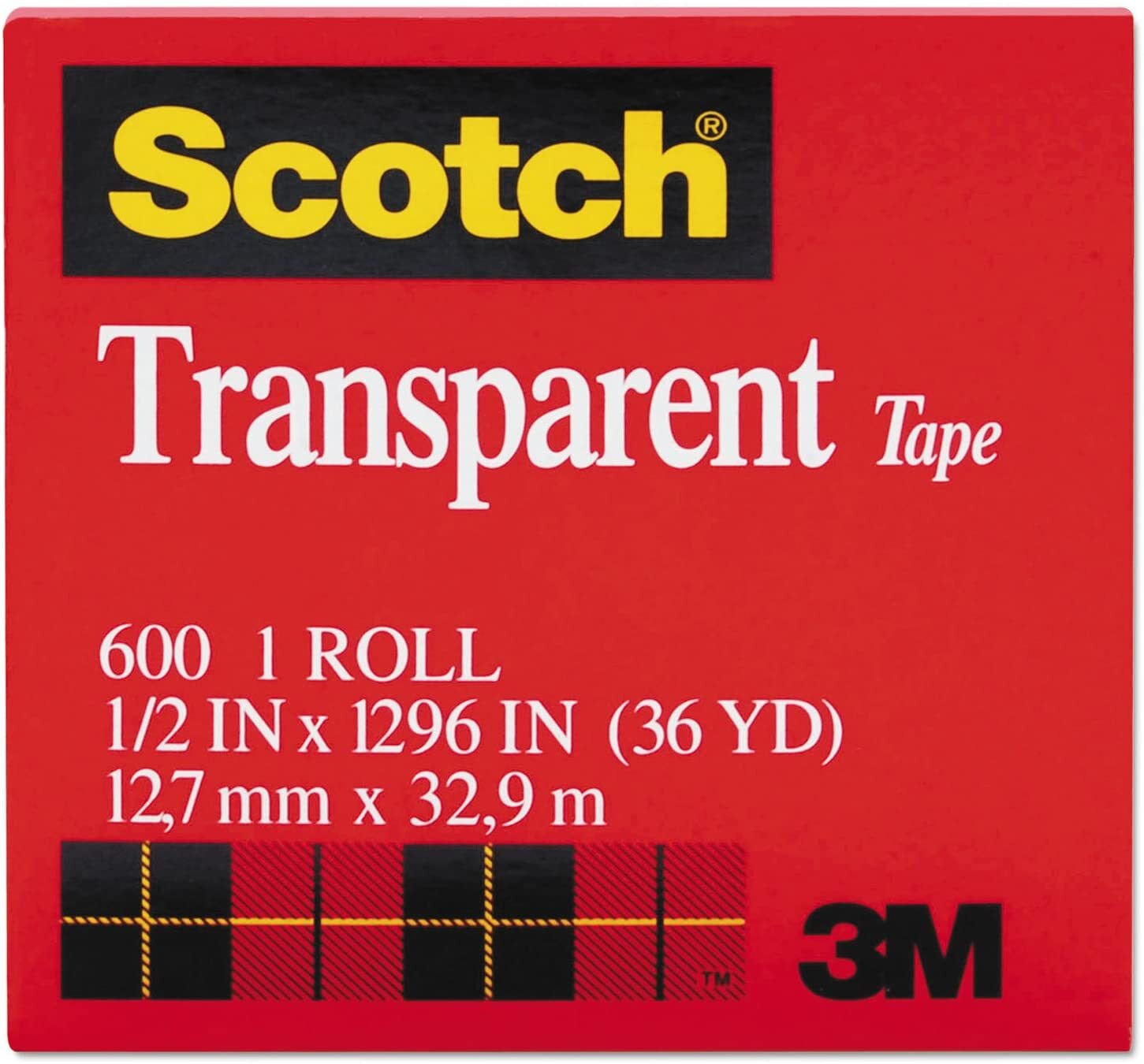 Scotch 3M Transparent Tape 12.7mm x 32.9m - MADE IN USA - Image 5