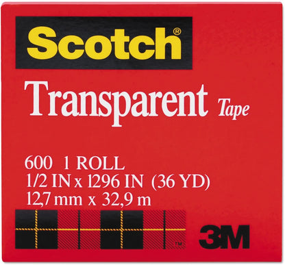 Scotch 3M Transparent Tape 12.7mm x 32.9m - MADE IN USA - Image 5