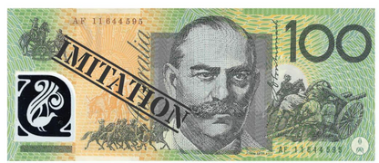 100 Dollar Australian Souvenir Note Pad Fake AUD Money - 1 Pack of 50 Sheets - Image 2