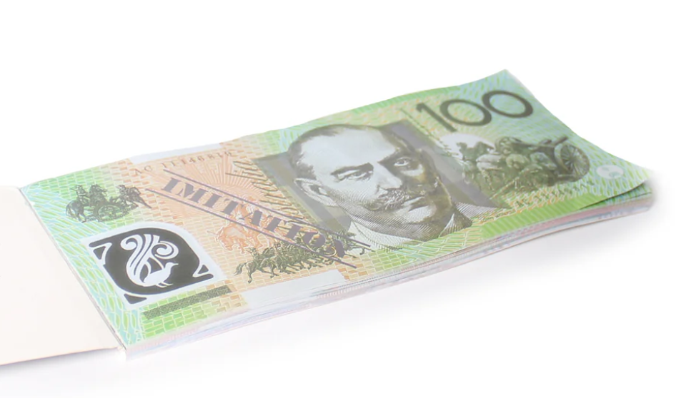 100 Dollar Australian Souvenir Note Pad Fake AUD Money - 1 Pack of 50 Sheets - Image 4