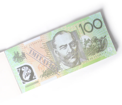 100 Dollar Australian Souvenir Note Pad Fake AUD Money - 1 Pack of 50 Sheets - Image 5