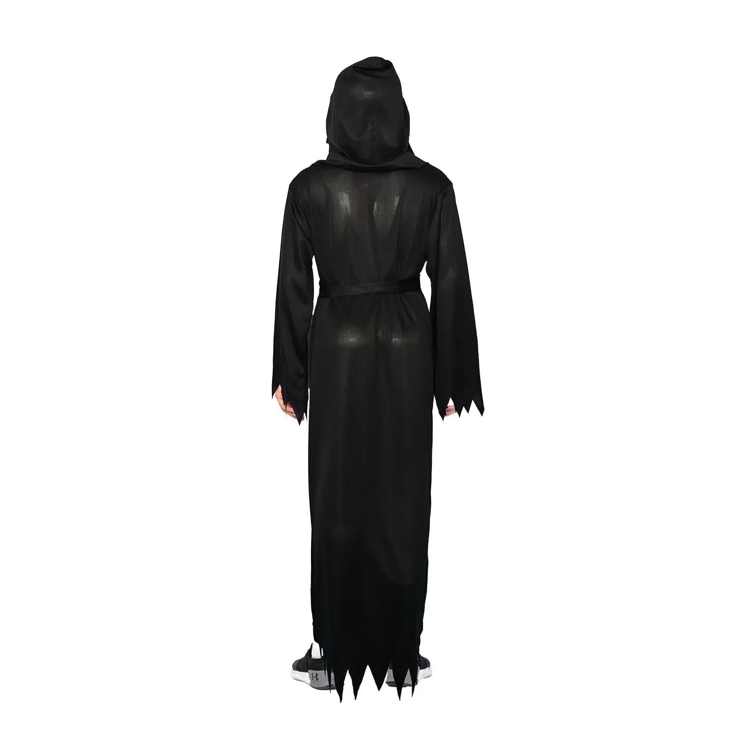 Scary Adult Glow in the Dark Party Costume Skeleton Reaper Halloween - Image 4
