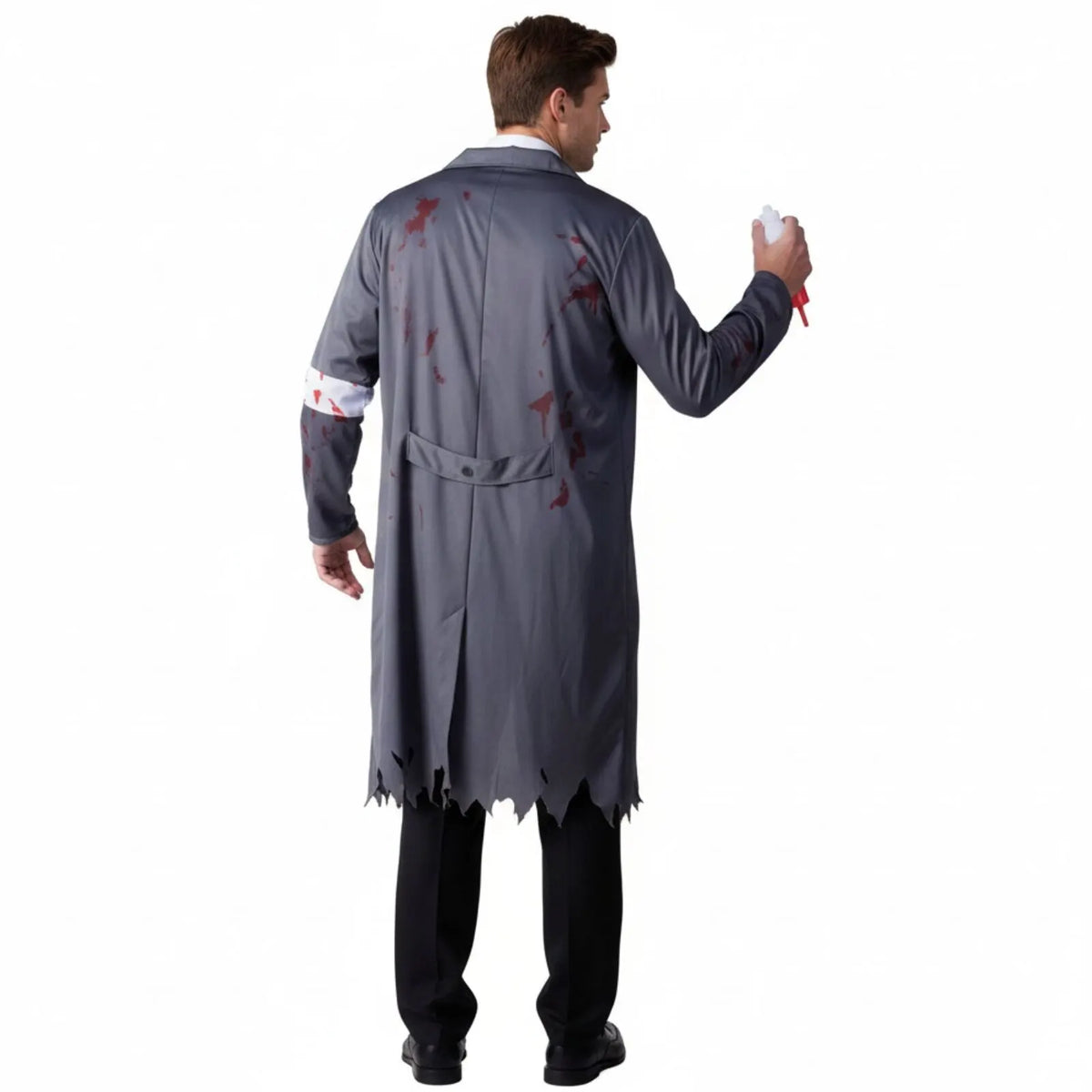 Mens Crazy Zombie Surgeon Costume Doctor Dead Zombie Halloween Lab Party - Image 3