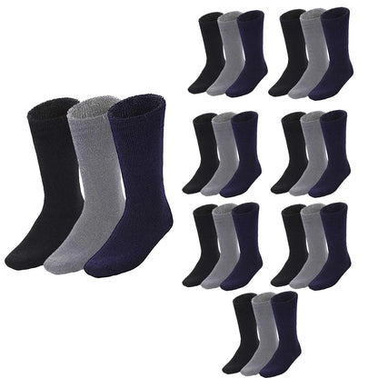 24 Pairs BAMBOO SOCKS Mens Heavy Duty Premium Thick Work Socks Cushion BULK - Assorted Colour Pack - Image 2