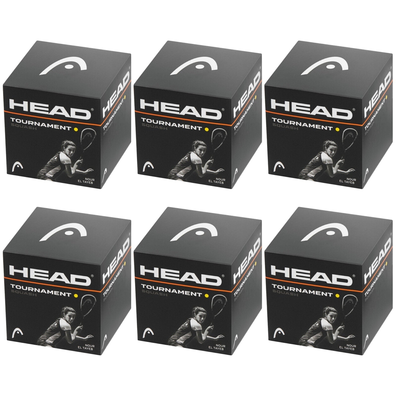 HEAD Tournament Squash Ball Advanced Training Competition Bulk - 6 Balls - Image 2
