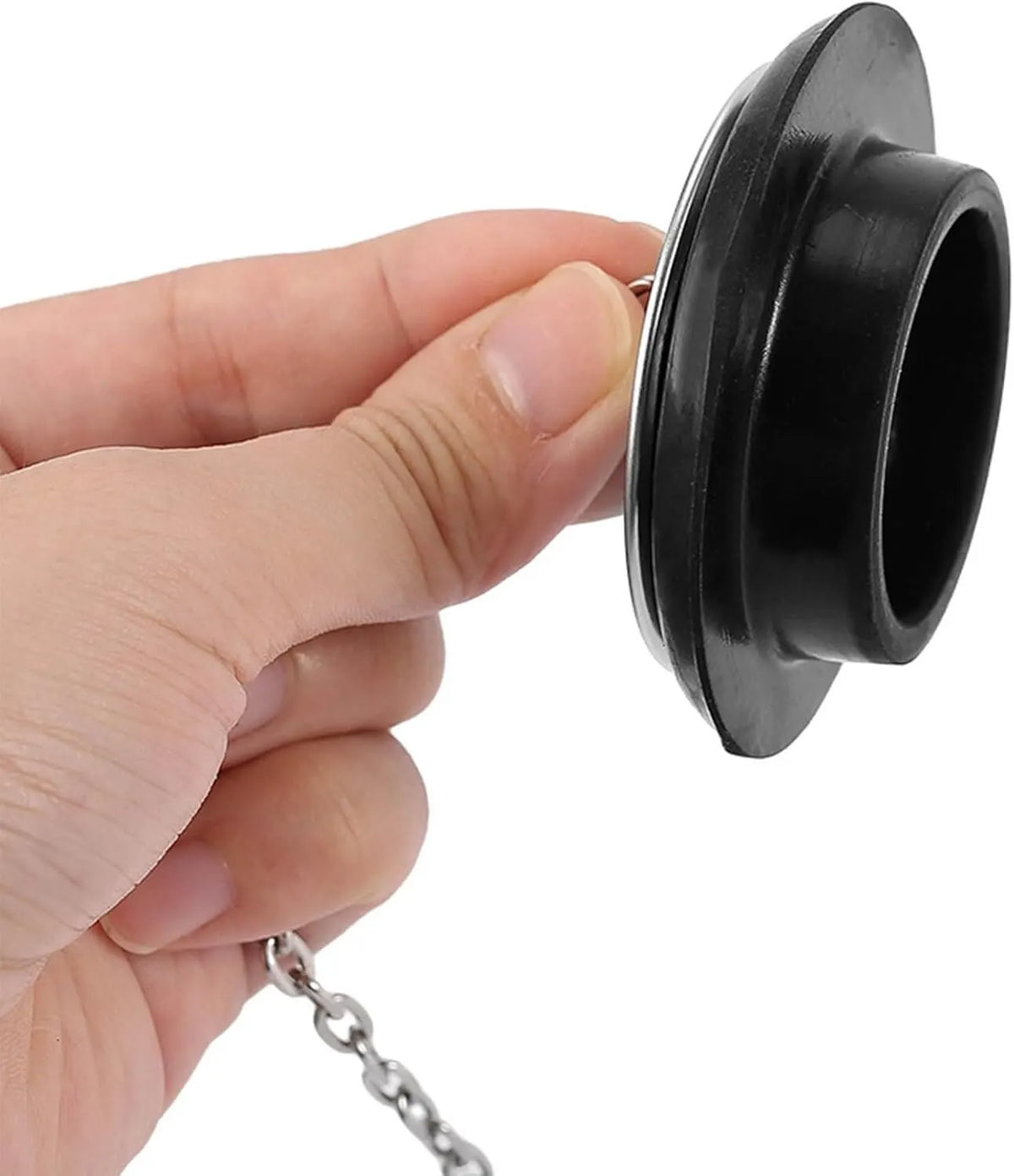 40mm Sink Plug w/ Stainless Steel Chain for Kitchens or Bathrooms - Image 4