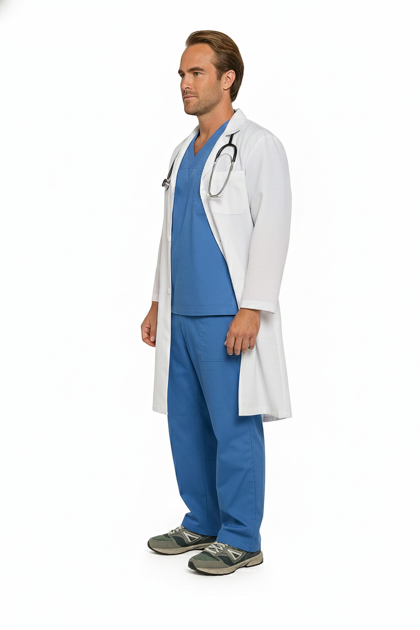 Plus Size Mens Doctor Costume King Big & Tall Party Hospital Fancy Dress - Image 3