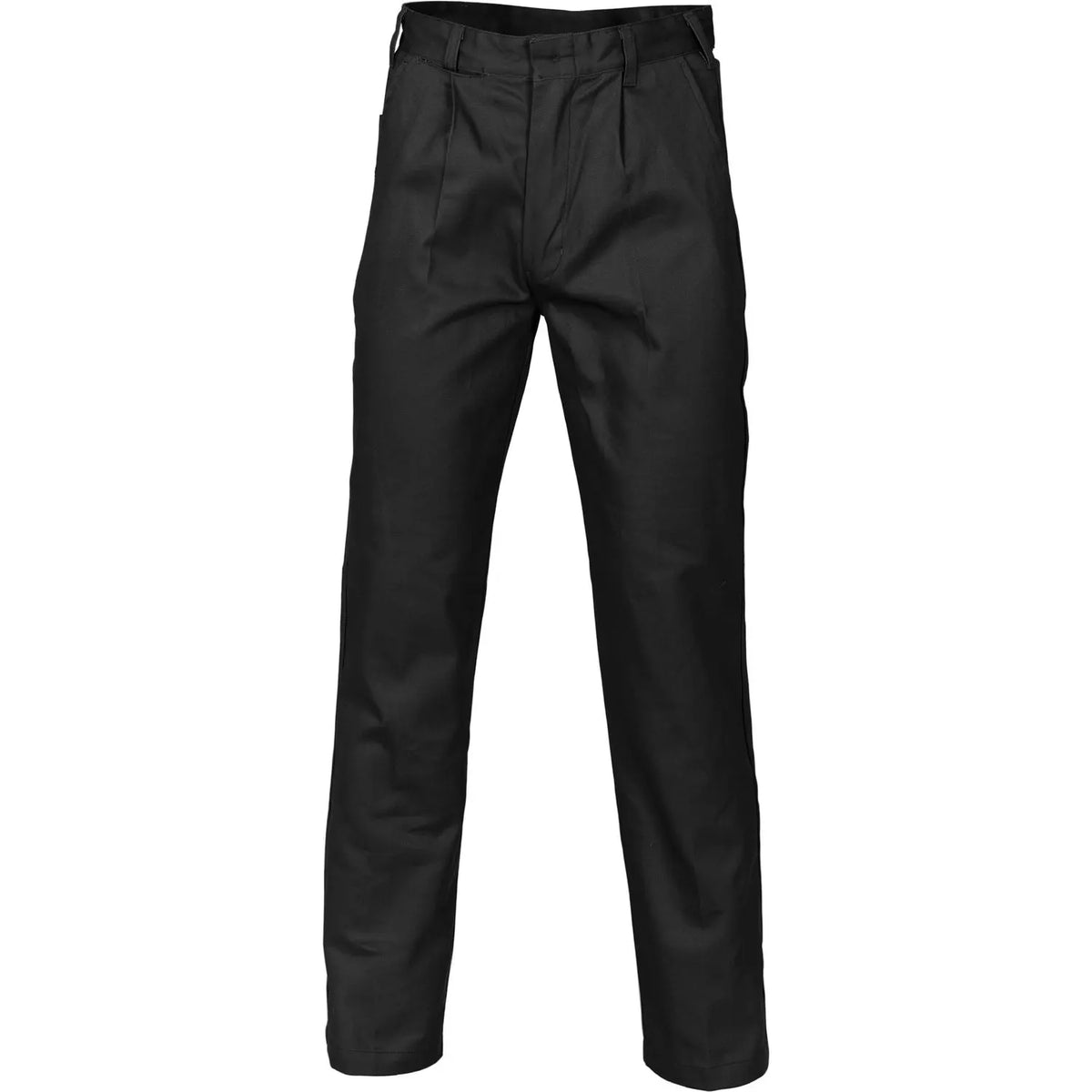 DNC Cotton Drill Work Pants Workwear - Black Stout Length - Image 2
