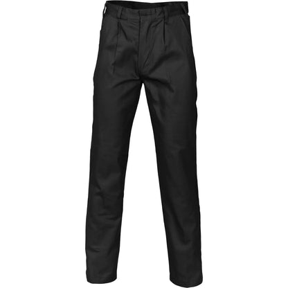 DNC Cotton Drill Work Pants Workwear - Black Stout Length - Image 2