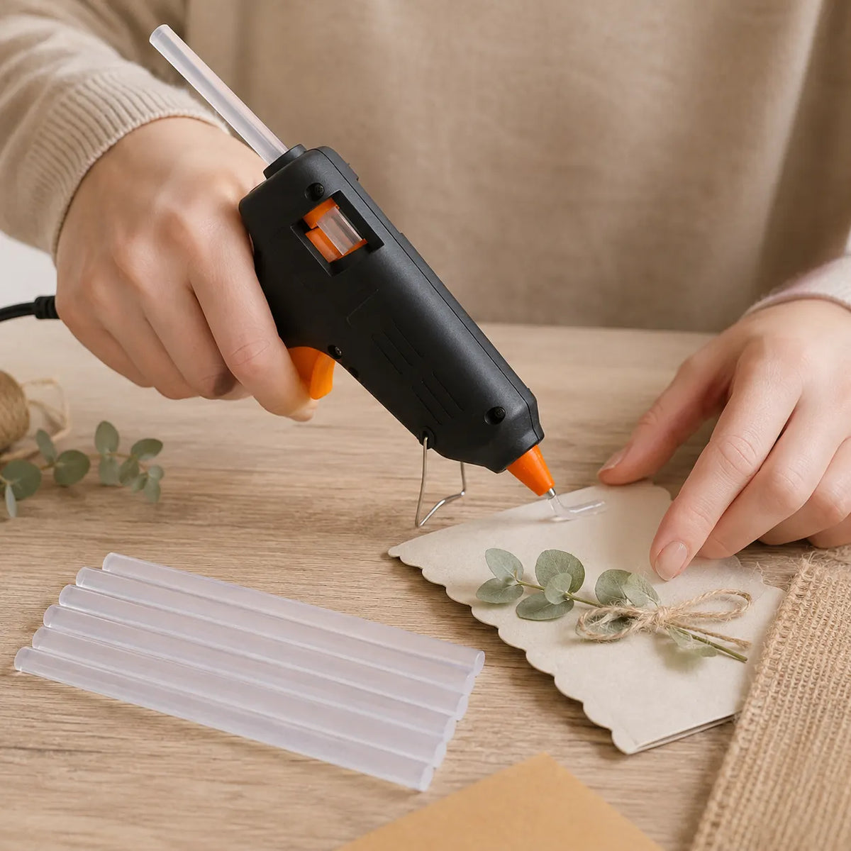 8x Clear Hot Melt Glue Sticks Adhesive Craft Glue Gun (1.1x15cm) - Image 3