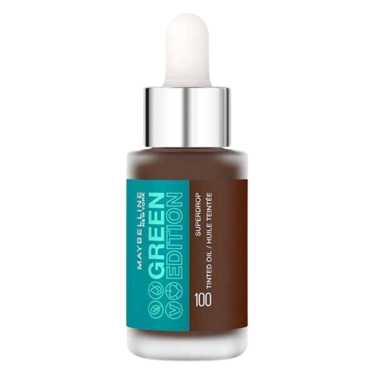 Maybelline Green Edition Superdrop Tinted Oil Foundation – Shade 100 - Image 2