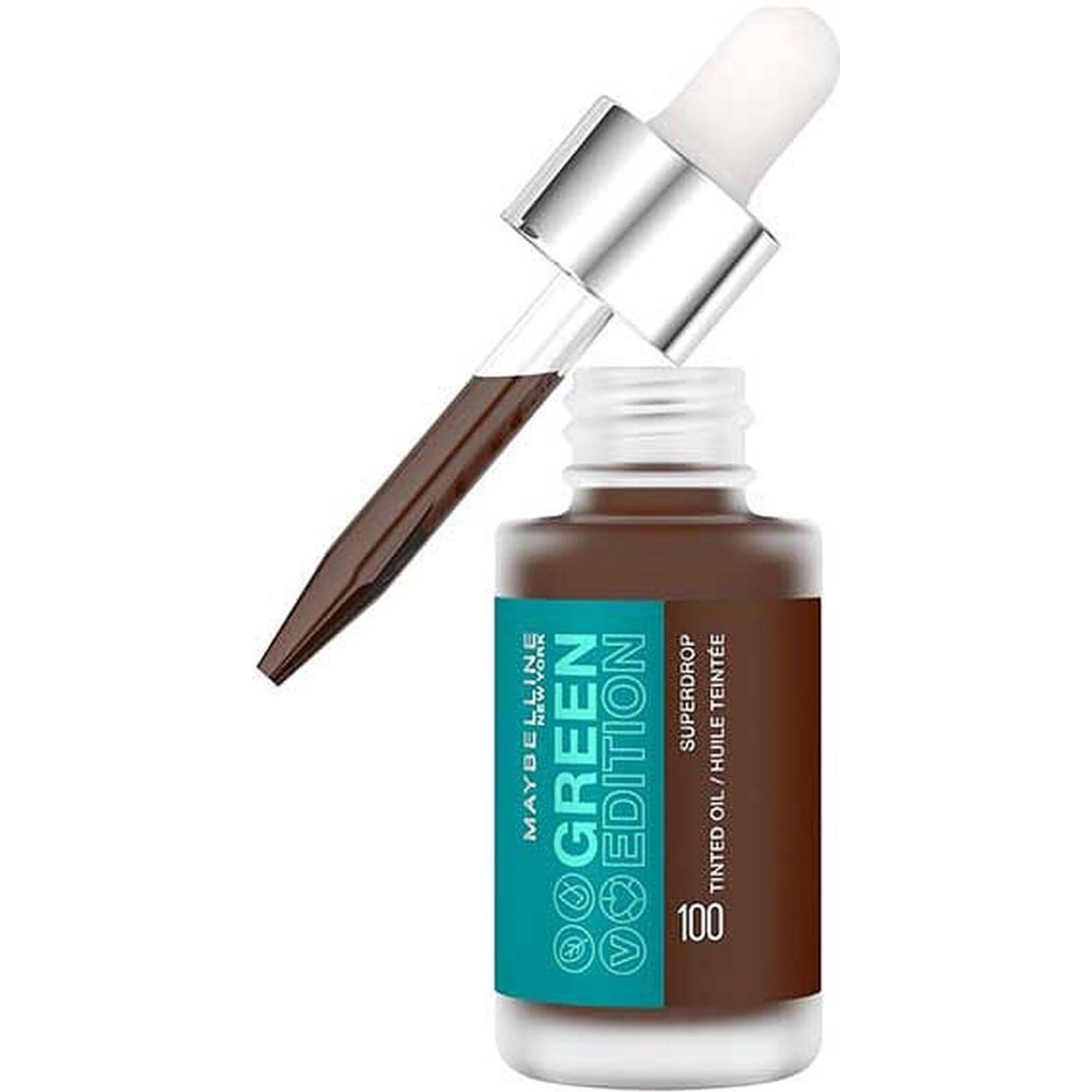 Maybelline Green Edition Superdrop Tinted Oil Foundation – Shade 100 - Image 3